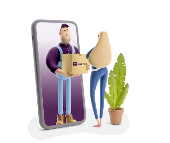 Registration process on the Vector Logistic website